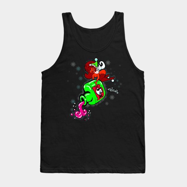 Jangle's The Holiday Poison Pixie Tank Top by SewGeekGirl